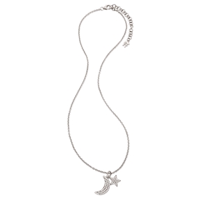 Charm Mates Rhodium Plated Short Necklace-